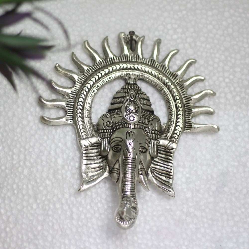Metal Silver Kiran Ganesh – Decorative Lord Ganesha Figurine